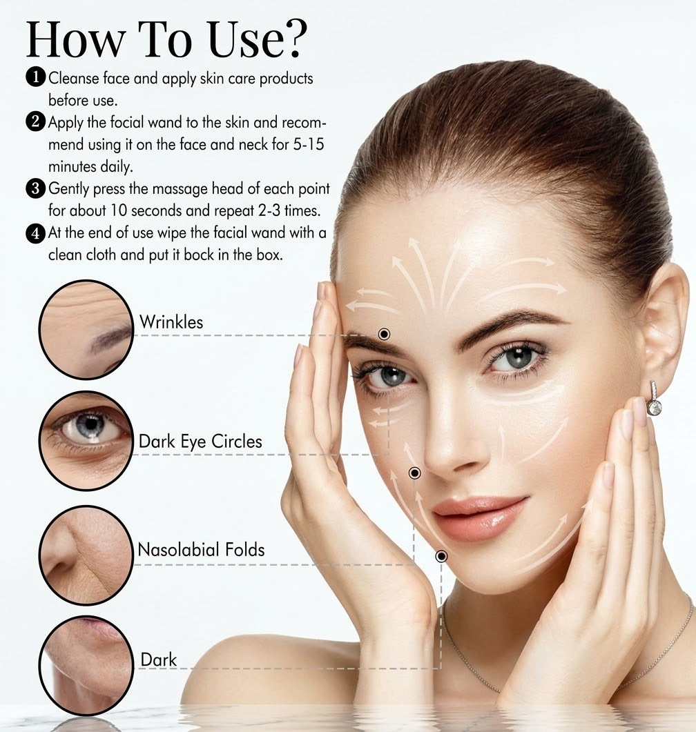 SA-Direct™ Facial Massage Wand | Your Daily Self-Care Ritual