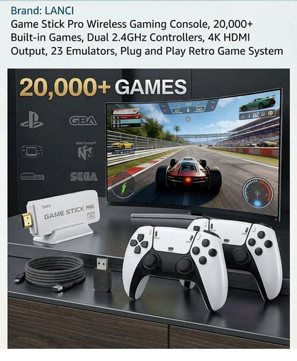 SA-Direct™ Game Stick Pro | Retro Gaming, Double the Fun